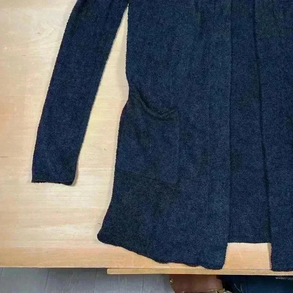 Barefoot Dreams CozyChic Lite Circle Cardigan Sweater black size XS - Picture 3 of 7